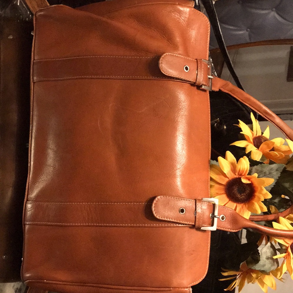 Ladies Leather Laptop Tote